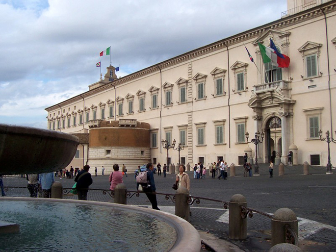 Palazzo del Quirinale a Roma, facciata di Domenico Fontana
